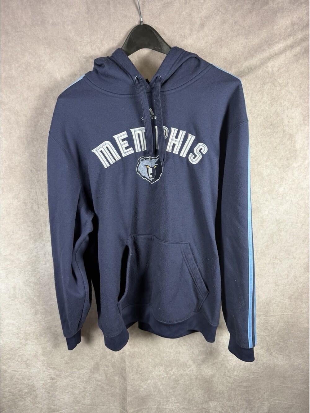 Adidas Memphis Grizzlies Hoodie Men's XL Navy Blue Pullover